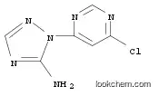 Molecular Structure of 1093625-98-9 (2-(6-Chloropyrimidin-4-yl)-2H-[1,2,4]triazol-3-ylamine)